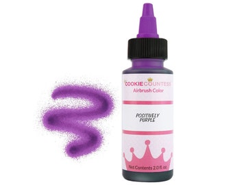 Positively Purple Airbrush Coloring 2 OZ - The Cookie Countess, Purple Food Coloring