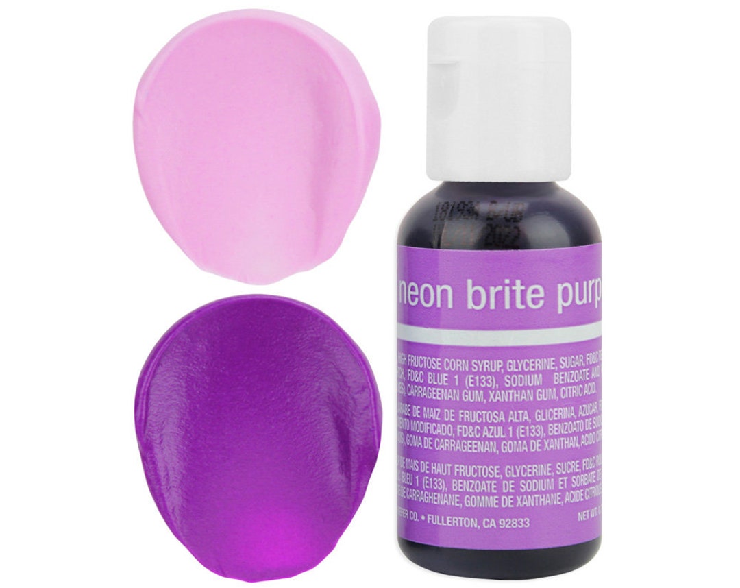 Neon Purple Gel Food Coloring Chefmaster Neon Purple Food Etsy