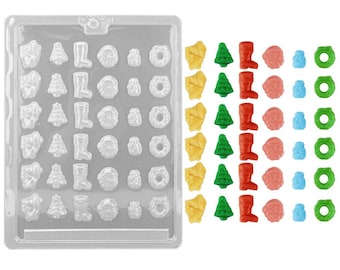 Mini Christmas Assortment Chocolate Mold