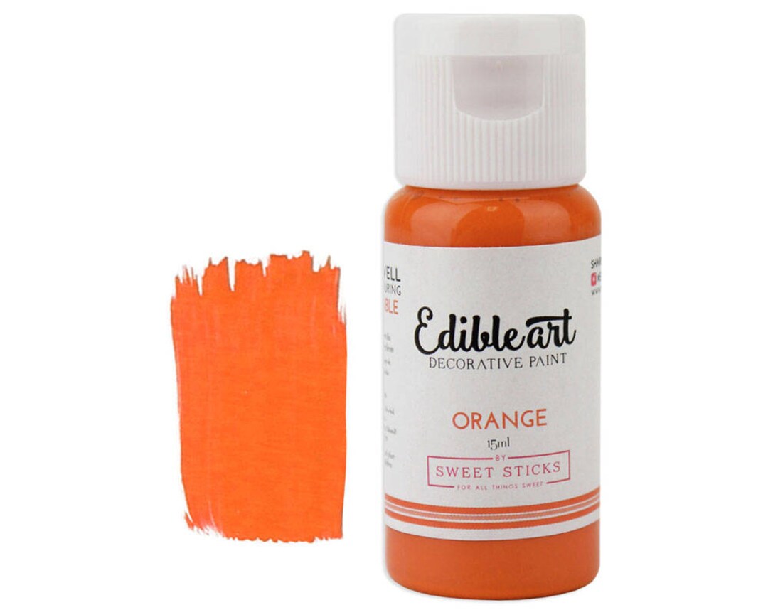 Orange Edible Paint Edible Art Paint, Edible Paint, Edible Food