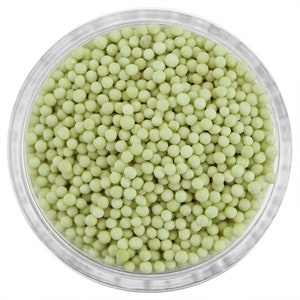 Light Sage Green Nonpareils - Classic tiny light sage green nonpareils add a touch of cute to all your sweet treats!