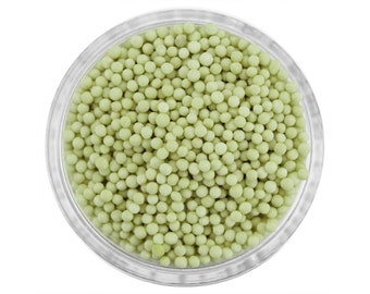 Light Sage Green Non-Pareils - Classic tiny light sage green non-pareils add a touch of cute to all your sweet treats!