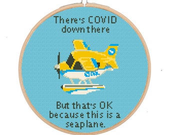 COVID Dodo Airlines Animal Crossing New Horizons Cross Stitch Pattern - Digital PDF Instant Download