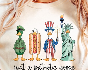 Shirt grappige patriottische gans: 4 juli Memorial Day-cadeau