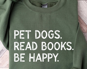 Hunde Lese Bücher T-Shirt: Buch Liebhaber Geschenk, Hunde Mama Shirt