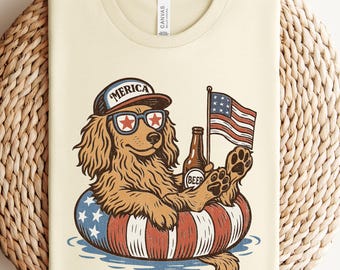 Funny Dachshund 4th of July Shirt: Patriotic Dog Lover Tee