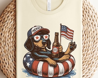 Funny 4th of July Shirt, Dachshund 4th Of July Shirt, 4th of July Dog Shirt, American Flag Shirt, Dog Lover Shirt, Patriotic Dog Gift