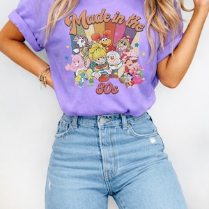 Camiseta Comfort Colors® Made In The 80s, Camiseta com Personagem de Desenho Animado Retrô, Camiseta Nostálgica dos Anos 80, Camiseta com Estampa Gráfica Retrô da Infância, Presente para Fã de Séries de TV Retrô imagem 5
