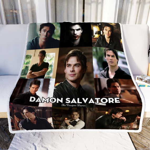 The Vampire Diaries Damon Salvatore Decke Fleece Premium Decke Etsy.de