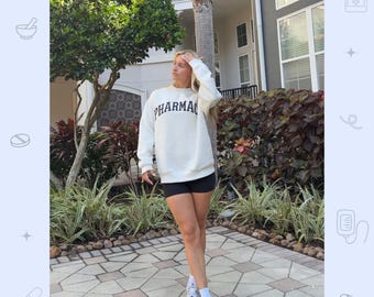 Oversized Pharmacy Mockneck Sweatshirt