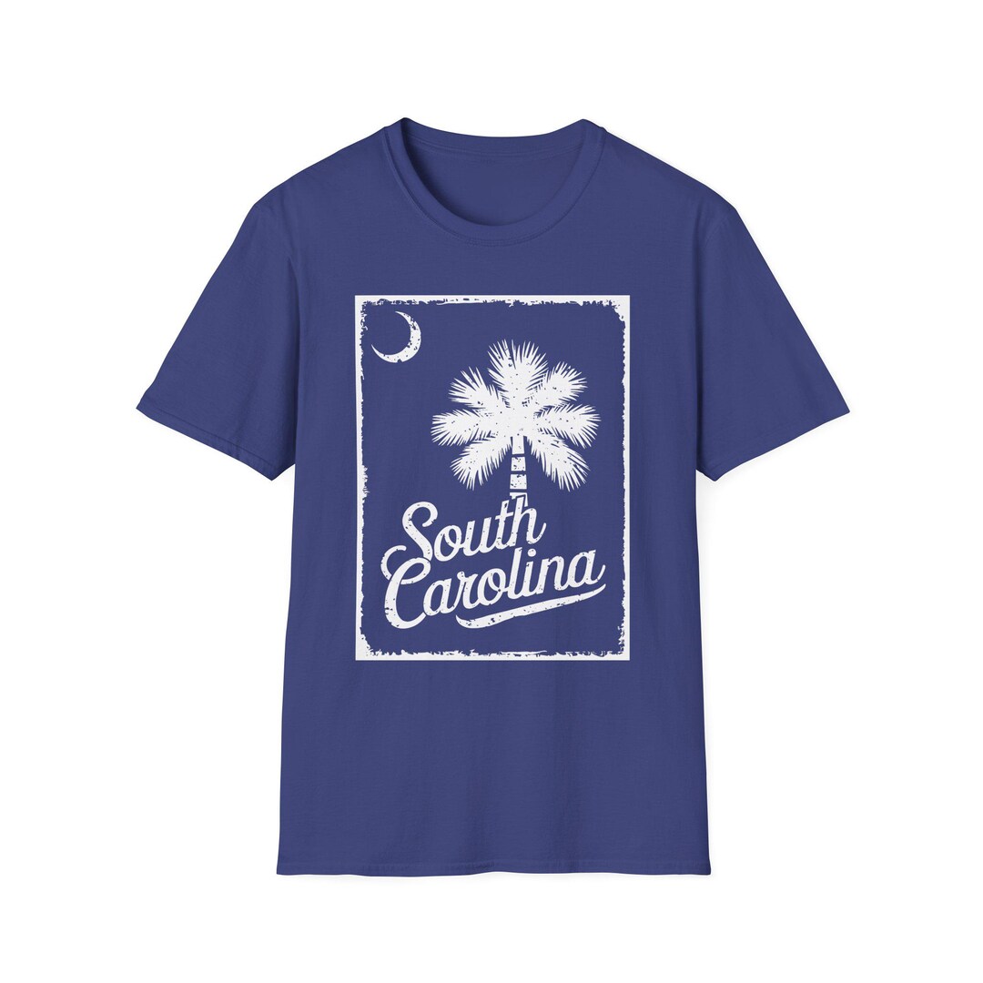 South Carolina Palmetto Moon Vintage Distressed T Shirt Southern