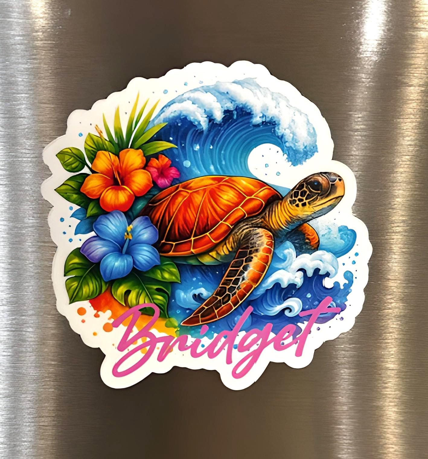 Post Sign Turtle Magnet Personalized Turtle Cruise Magnet, Turtle Magnet Gift - Etsy