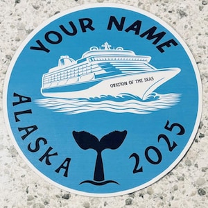 Lot d&#39;aimants pour porte de croisière en Alaska, 3 aimants pour porte de croisière personnalisés en Alaska