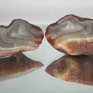 Face Polished Lake Superior Agate Halves (2oz)