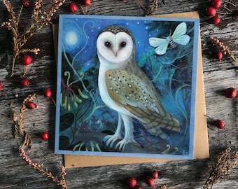 Greeting Card x1. Owl