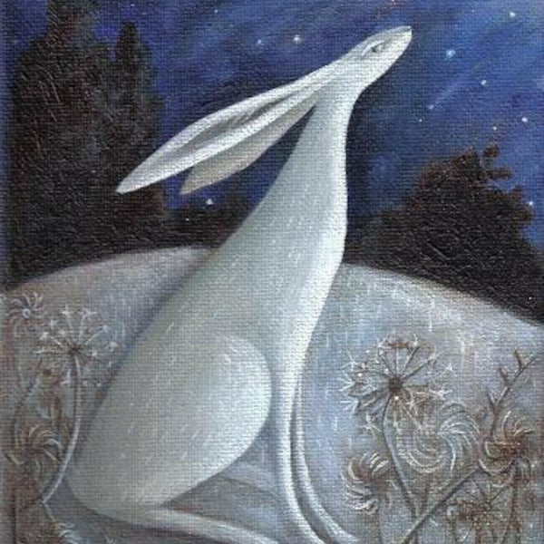 Wishing On A Blue Moon. Archival Art Print.