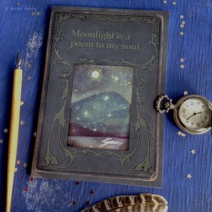 Notebook.  A5/C5 size/36 Plain/Blank Pages/ Soft back/ Staple bound/  By Karen Davis
