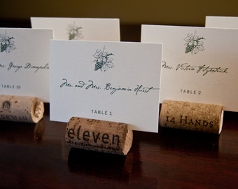 Vineyard Winery Wedding Place Cards Deposit