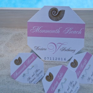 Beach Badge Wedding Place Cards Deposit image 3