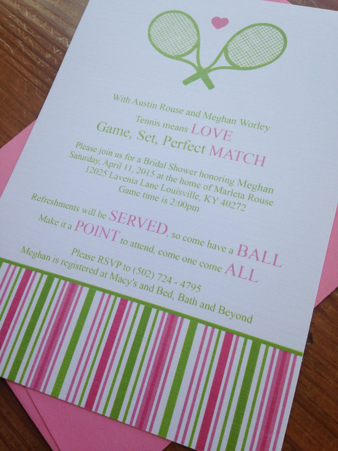 Tennis Save the Date Wedding Shower Invites Tennis Bridal - Etsy Canada