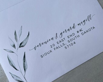 Printed Wedding Guest Envelope Addressing: Invitation Add On