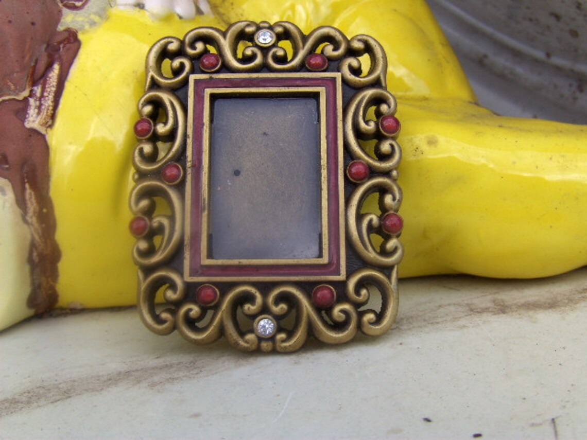 Vintage Jay Strongwater Mini Picture Frame Rectangular Etsy