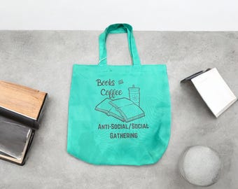 Anti Social Tote Bag-Book Bag