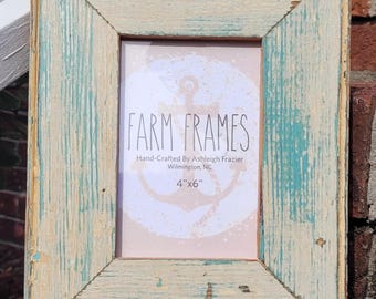 4 x 6 FUNKY old vintage wood picture frame