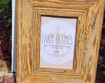 Cadre photo en bois ancien FUNKY, 4 x 6 pouces