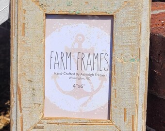 Cadre photo en bois ancien gris 4 x 6 pouces