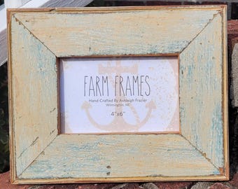 4 x 6 FUNKY old vintage wood picture frame