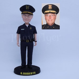 Custom Police Bobbleahd, Police Birthday Gift, Police Retirement Gift, Police Academy Gifts,  Fire fighter Bobblehaed, Officer Bobblehead