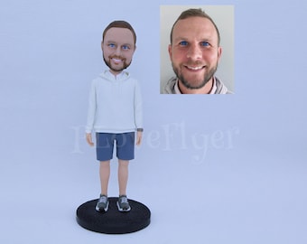 Niestandardowe kiwające się głowy mężczyzn, spersonalizowana kiwająca się głowa chłopaka, niestandardowe kiwające się głowy męża, niestandardowa kiwająca się głowa ojca, niestandardowe kiwające się głowy szefa