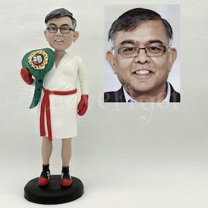 Custom Boxer Bobblehead, Personalized Gift For Boxing Fun, Bespoke Boxer Figurine, Best Boxing Theme Gift For Husband, Boyfriend, Dad, Man