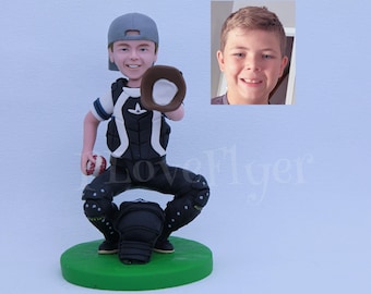 Kundenspezifisches Softball Spieler Geschenk, kundenspezifischer Baseball Bobblehead, Softball Trainer Geschenk, Sport Geschenke, Softball Abschlussgeschenk, Softball Team Geschenk