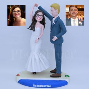 Benutzerdefinierte lustige Hochzeitstorte Topper, benutzerdefinierte Hochzeitstanzpaar, personalisiertes Geschenk für Tänzerpaar, benutzerdefinierte Hochzeitsgeschenke für Braut und Bräutigam