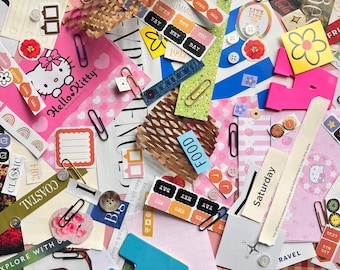 Junk Journal Supplies Scrapbooking Ephemera Mystery Bag - Ritagli di collage assortiti per un regalo di journaling creativo per ragazze adolescenti