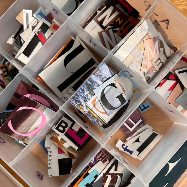 Ransom Letter Mystery Pack Magazine Cutout Letter Bundle for Scrapbook ...