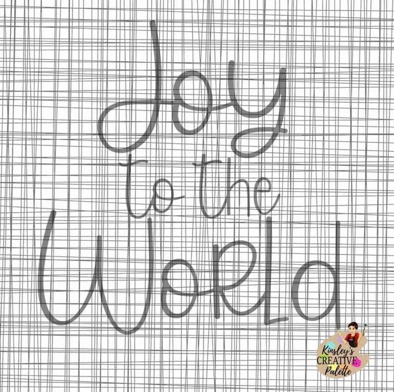 Joy to the World TRACEABLE Lettering Template TRACEABLE - Etsy