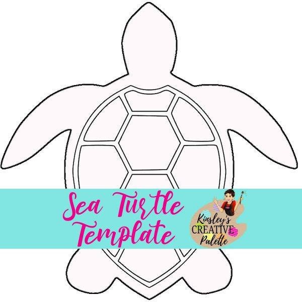 Sea Turtle Door Hanger Template - Animal Door Stencil - Wooden Door Hanger Template - Cut Template - Paint Guide