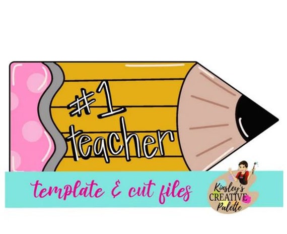 Pencil Door Hanger Template (Downloadable) -cut files Template -stencil- Door Hanger Template - Cut Template Il_570xn