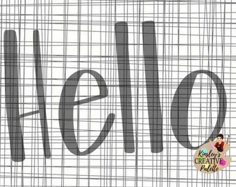 Hello TRACEABLE Lettering Template | Traceable | Hand Lettering | SVG Cut File | Cricut Vinyl Cutting Machines | Hand Lettered