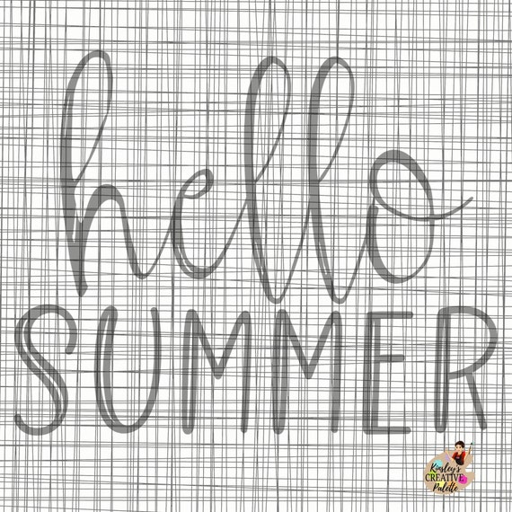 Download Hello Summer Traceable Lettering Template Hand Lettering Svg Cut File Cricut Vinyl Cutting Machines Hand Lettered By Kinsley S Kloset Llc Catch My Party
