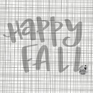Modello di lettering tracciabile Happy Fall / TRACEABLE / Hand Lettering / SVG Cut File / Cricut Vinyl Cutting Machines / Hand Lettered