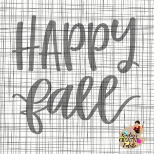 Modello di lettering tracciabile Happy Fall / TRACEABLE / Hand Lettering / SVG Cut File / Cricut Vinyl Cutting Machines / Hand Lettered