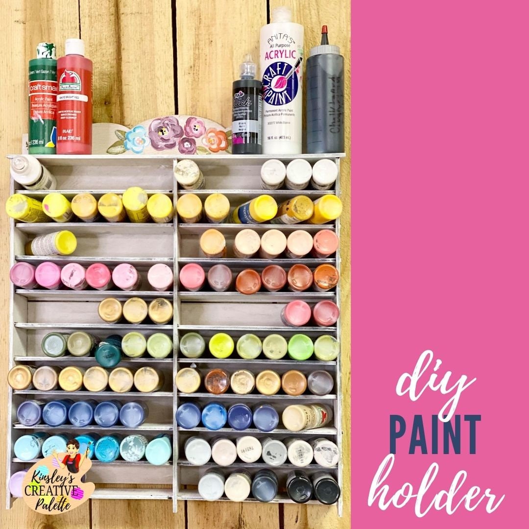 Paint Storage,paint Rack,paint Brush Holder,modular Stepped Universal Paint  Rack,craft Paint Organizer 