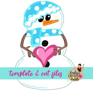 Snowman door hanger template - Snowman cut files Template - stencil - Door Hanger Template - Cut Template - Paint Guide