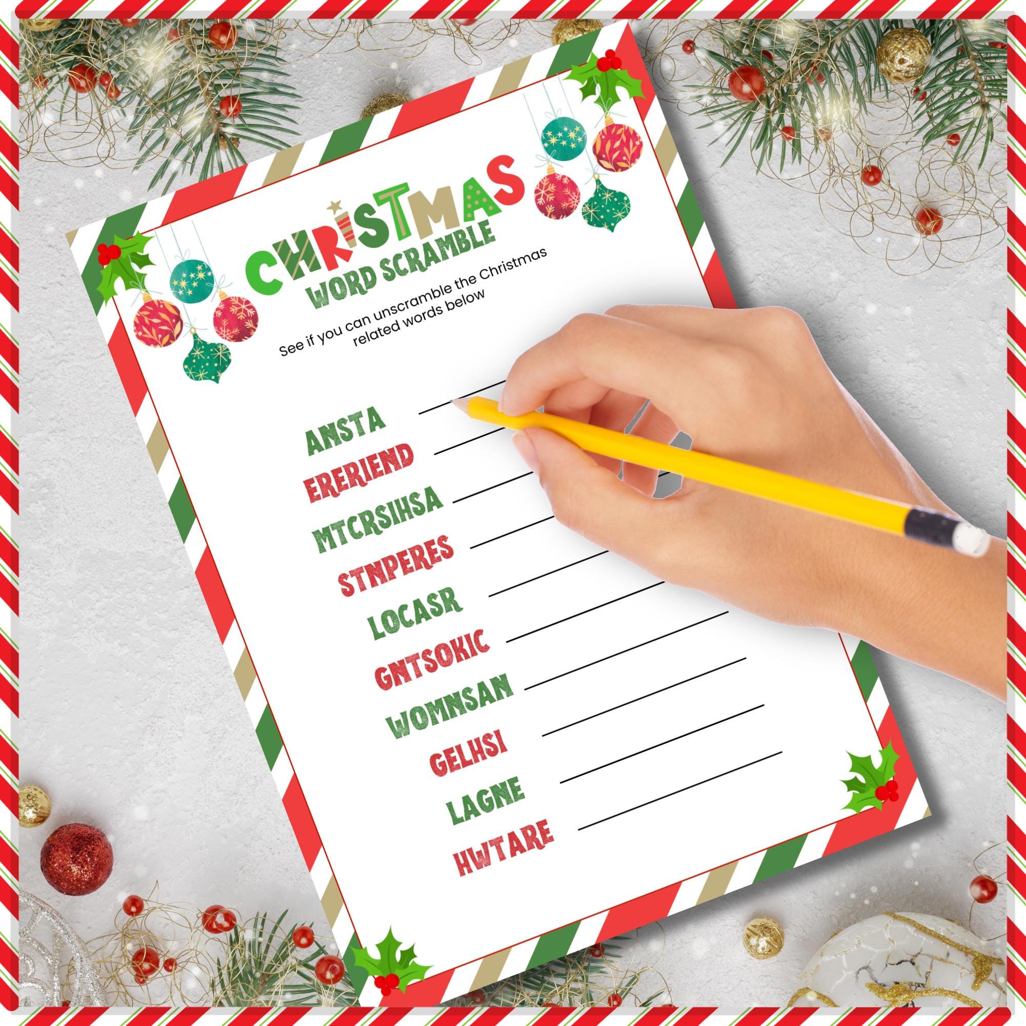 Kids Christmas Activity Pack, Printable Activities Sheets, Word Search ...