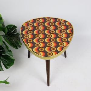 Tripod plant stand, flower stand,mcm mid century modern pattern glass
