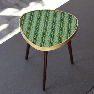 Tripod plant stand, flower stand,mcm mid century modern pattern glass